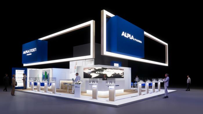 Booth of ALPLA INDEN Pharma with the number 20B17